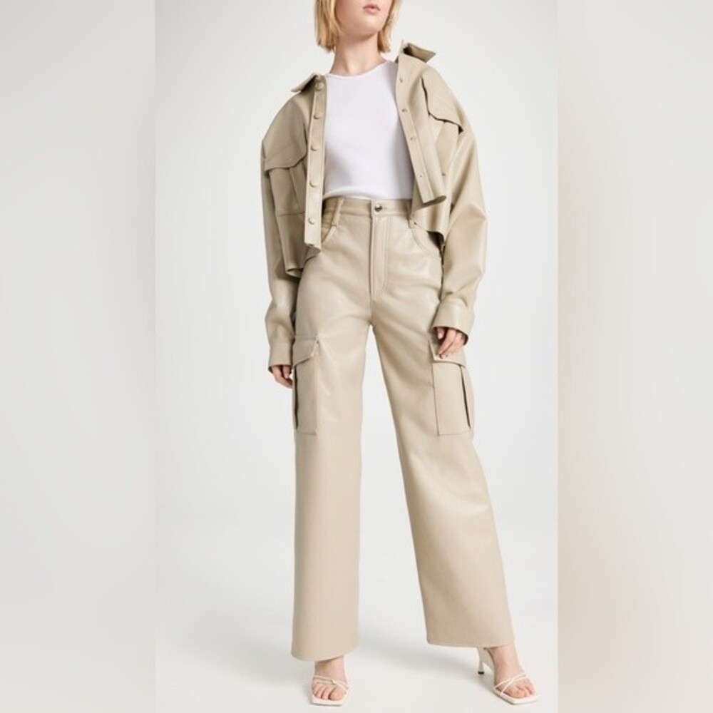 AGOLDE Recycled Leather Minka Cargo in Toast Size 30 NWT